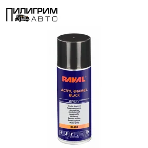 Ranal Черная глянцевая краска аэрозоль 450мл