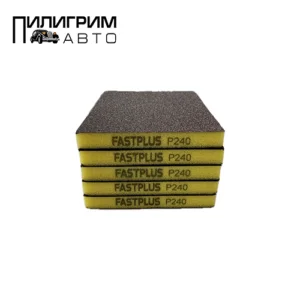 Губка 2х сторонняя FASTPLUS P240 желтая