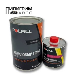 Акриловый грунт Polfill 5+1 MS черный 0,75 л + отв. 0,15 л