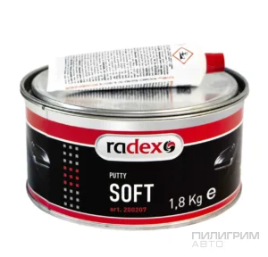 Шпатлевка полиэфирная с отв. RADEX SOFT 1.8 кг